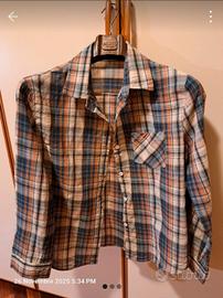 camicia scozzese donna primaverile