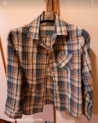 camicia scozzese donna primaverile