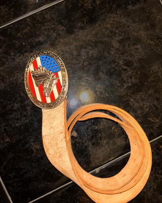 Cintura LEE Belts Vintage Western Cuoio, stile USA