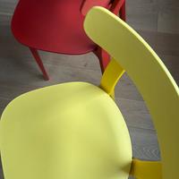 Sedie Vitra Plastic Chairs - 4pz in 4 colori