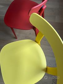 Sedie Vitra Plastic Chairs - 4pz in 4 colori