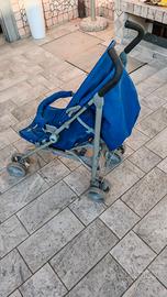 Passeggino leggero CAM Flip blu - pieghevole