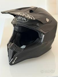 Casco airoh da cross nero opaco