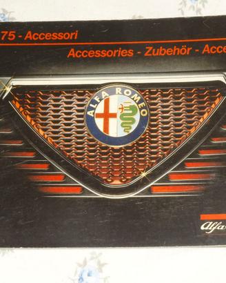 ALLEGATO LIBRETTO ACCESSORI ALFA 75