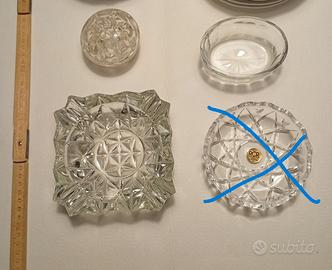 Lotto Vetro Vintage: Posacenere, Rana per fiori e