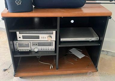 MOBILE PORTA TV/STEREO + IMPIANTO AUDIO VINTAGE...