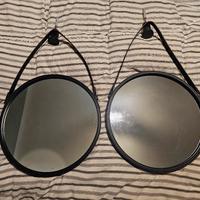 Coppia specchi con perni 