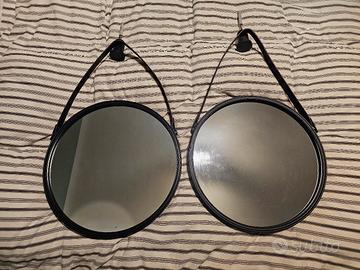 Coppia specchi con perni 