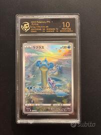 Carta Pokémon Lapras 177 jap gradata 10