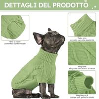 Maglione per Cane Verde Caldo - Taglia XS
