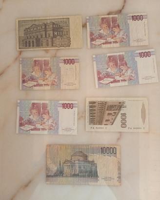 banconote vecchie lire