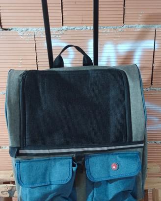 Trasportino trolley per cane o gatto