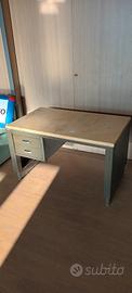 mobile scrivania vintage fiat 130x80 con cassetti
