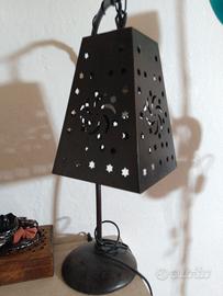 coppia lampade in metallo 