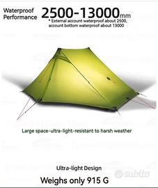 tenda trekking ultralight Lanshan 2 PRO - 915 gr