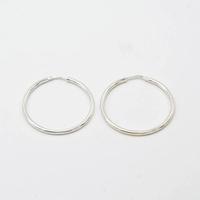Orecchini a cerchio in argento 925 tubolari I.10