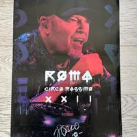 Locandina concerto Vasco Rossi autografata