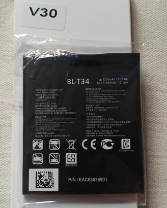 Batteria bl34 smartphone Lg v30