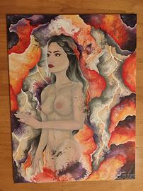 Quadro "Vestita di tempesta" 