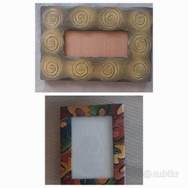 2 cornici etniche in legno