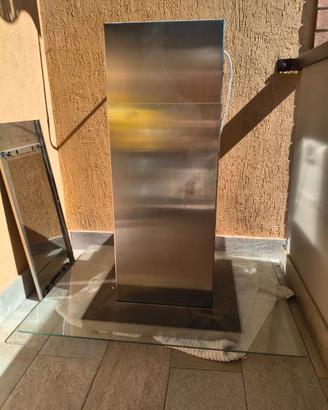 CAPPA ASPIRANTE ACCIAIO INOX E VETRO