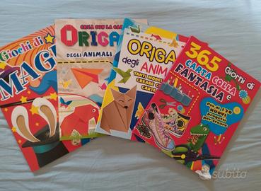 4 libri di magia, origami e lavoretti