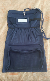 Beauty da viaggio blu ripiegabile