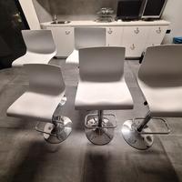5 sgabelli design bianchi