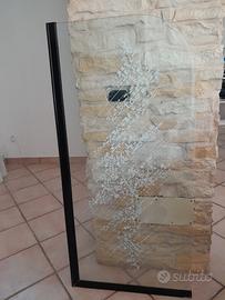 parete doccia per vasca in vetro