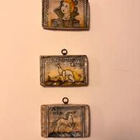 Mattonelle dipinte a mano Saca Castelli