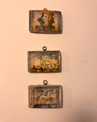 Mattonelle dipinte a mano Saca Castelli