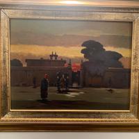 Quadri di Renato Natali : Tramonto e Pescatore
