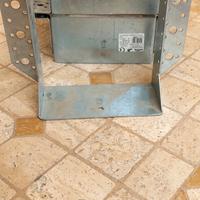 N° 4 staffe scarpa aperta per travi in legno 