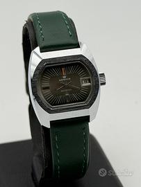 berios watch vintage new nos green 25mm
