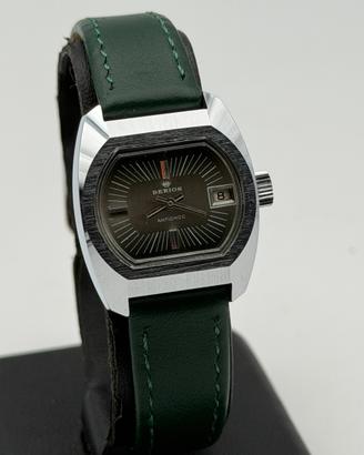 berios watch vintage new nos green 25mm