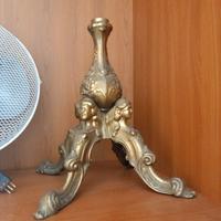 Appendiabiti da terra Hollywood Regency in ottone