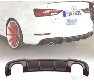 DIFFUSORE AUDI A3 S LINE SEDAN 17-20 LOOK RS3