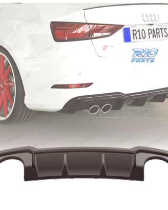 DIFFUSORE AUDI A3 S LINE SEDAN 17-20 LOOK RS3