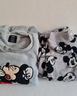 Pigiama Disney Topolino in Pile Morbido Due Pezzi