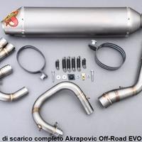 Sistema scarico completo Akrapovic TE 250 2004 05