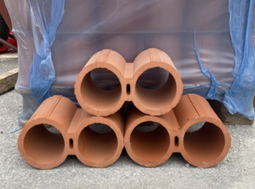 Mattoni portabottiglie in terracotta da cantinetta