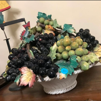 RARITA':CAPODIMONTEmaxiCENTROTAVOLAuvaXIXsecolo