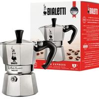 Bialetti Caffettiera Moka Express 2 Tazze, Manico