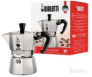 Bialetti Caffettiera Moka Express 2 Tazze, Manico
