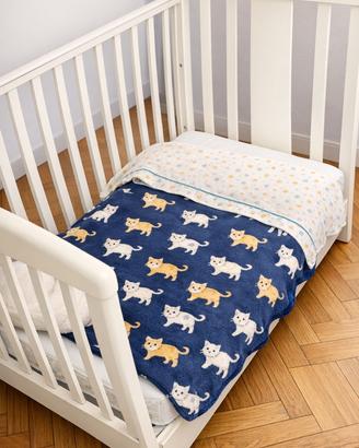 Lettino +materasso+ parure piumino e paracolpi