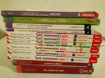 Libri scolastici medie (1,2,3)