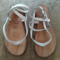 Sandalo cuoio bianco donna nr.37