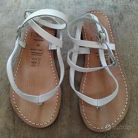 Sandalo cuoio bianco donna nr.37
