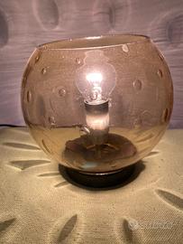 Abat-jour con vetro giallo