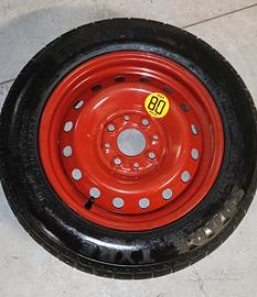 ruotino scorta quattro fori FIAT 135/80/13